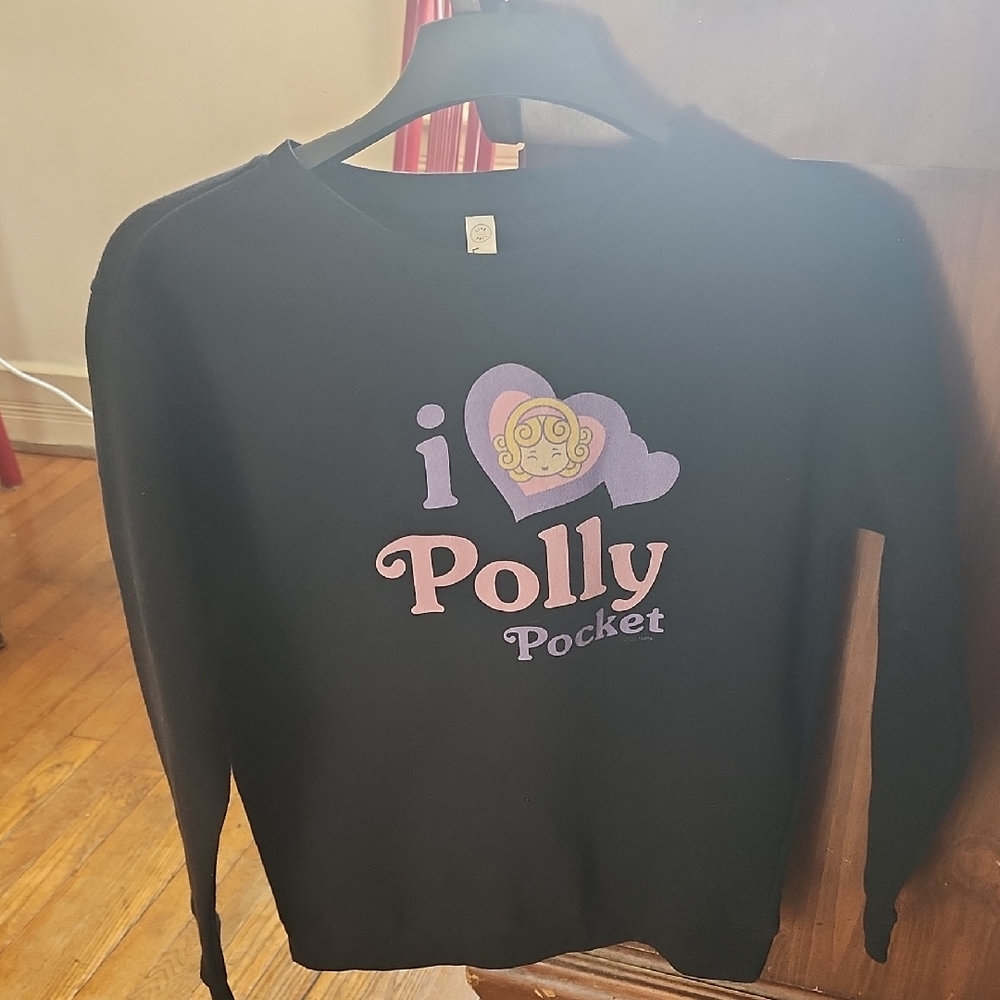 Black 'I Love Polly Pocket' Sweatshirt